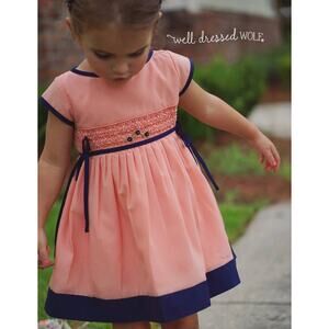 Well Dressed Wolf Peach Caroline Dress Size 6NWT